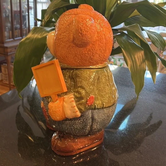 Bear Ceramic Cookie Jar by CKA - 10 1/2" H - Picture 4 of 12